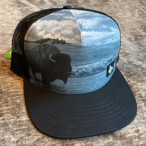 Hippy Tree Trucker Hat Bison OS